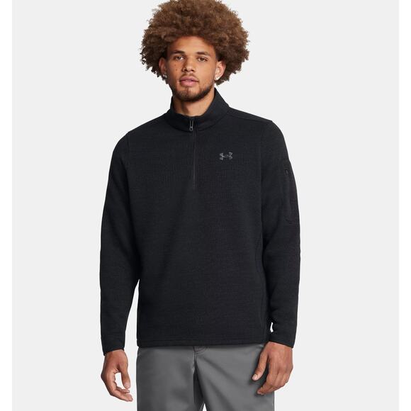 NWT Under Armour UA Expanse Specialist Men's ¼ Zip in Black size Large - Picture 1 of 7